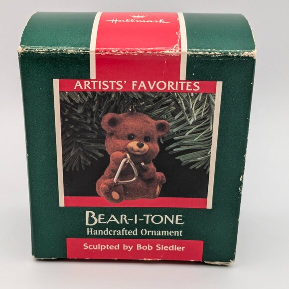 Hallmark Keepsake Bear-I-Tone Handcrafted Ornament 1989 - Picture 7 of 10